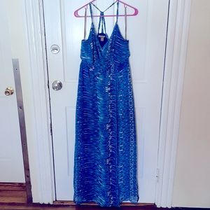 Blue maxi dress